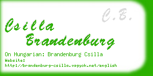 csilla brandenburg business card